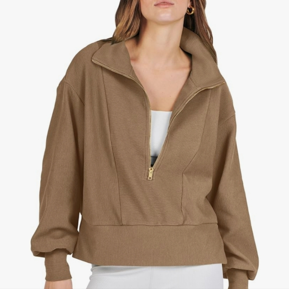 Womens XXL plus size half zip sweatshirt